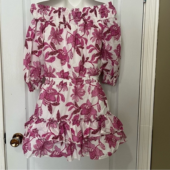 Generation Love Off the Shoulder Mini Floral Dress Women Small - Picture 5 of 9